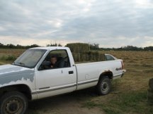 Austin drives the truck for us