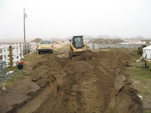 Filling in the trench