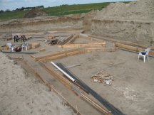 Footings for the garage