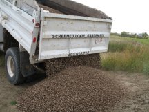 Gravel gets delivered