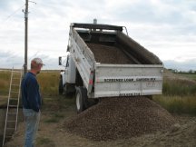 Gravel gets delivered