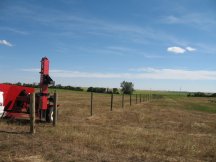 Pounding in fence posts