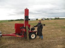 Pounding in fence posts