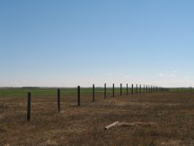 Pounding in fence posts