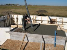 Pouring the front porch