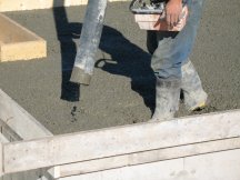 Pouring the front porch