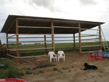 Shed roof gets done