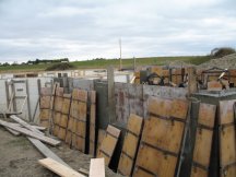 Stripping the garage forms