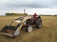 Tracy on the Tractor