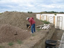 Tracy shovels gravel