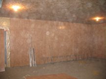 Finishing the back wall