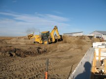 Backfilling over the Geothermal loops