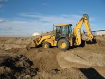 Backfilling over the Geothermal loops