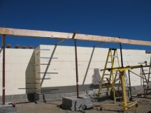 The beam is supported