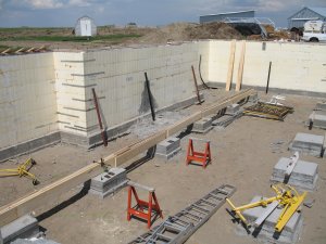 Laying out the floor beam