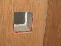 Cat door cutout