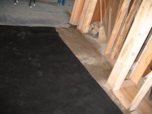 Continuing to cover the floor