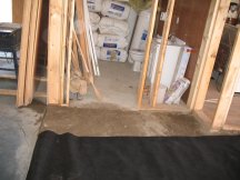 Continuing to cover the floor