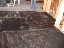 Continuing to cover the floor