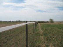 The electric fence is up