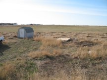 The shed in its final place