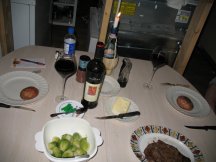 Our first dinner living at Steeldust Meadows