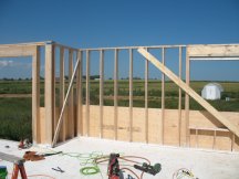 Sheathing the first row
