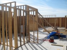 Framing the kitchen