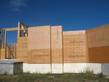 Sheathing the front