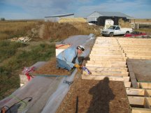 Gluing up the 3rd row