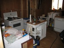 Our tack room serves as a kitchen