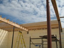 Joists in the middle of the house