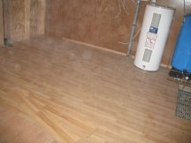 Working on the tack room floor
