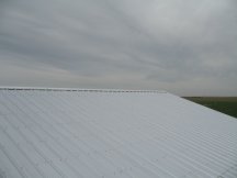 Finishing off the roof peek