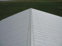 Finishing off the roof peek