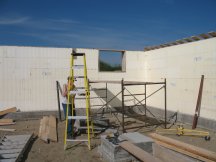 Setting up to start building the beam