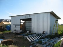 Shed front is finished
