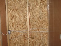Working on the shower