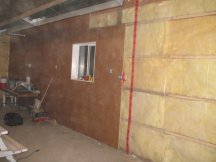 Working on the side wall