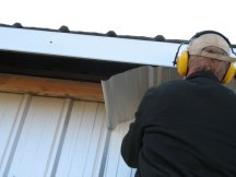 Installing soffit