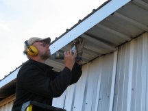 Installing soffit