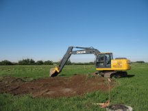 Jock continues to strip topsoil