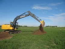 Jock continues to strip topsoil