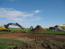 Jock continues to strip topsoil