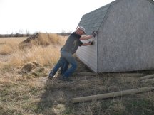 Turning the shed
