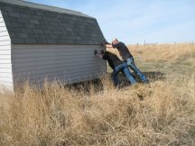 Turning the shed